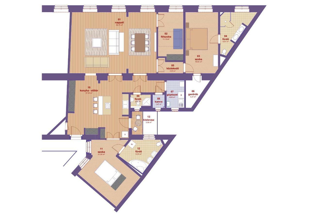 Urban Haven - 3 Beds, 3 Baths, Free Parking, Near Central Market Budapest Exterior photo